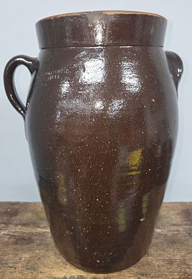 Signed Bill Gordy "GA Art Pottery" 4gal Churn. Signed Bill Gordy "GA Art Pottery" Four Gallon 