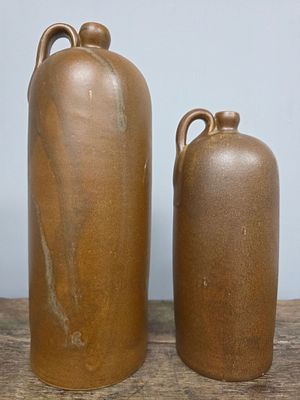 W J Gordy Single-Handle Jugs Lot of 2. W J Gordy Jugs Lot of 2. Both are Mountain Gold glaze 