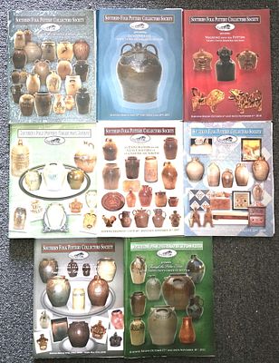 8 Southern Folk Pottery Auction Catalogs, with Auction Price Realized sheets.1. May 25 - June 
