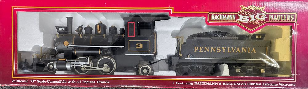 Lot 223: Bachmann G Scale 2-4-2 Steam Locomotive W/Tender