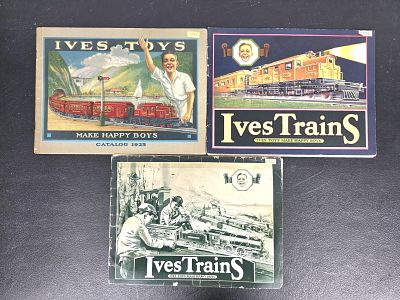 Ives Train Catalogs Lot of 3. 1925, 1926, &amp;1928 Catalogs in G+ - VG Condition. Condition: 