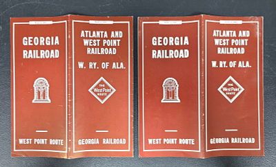 1957 & 1966 GARR & Atl & Westpoint RR Time Tables. 1957 &amp; 1966 Georgia RailRoad and Atlanta 