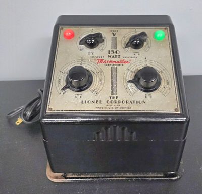 Lionel Post War 150W Transformer tested and fully operational. Original cord has been replaced. 