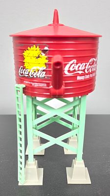 1985 Coca-Cola Water Tank/ Train Layout Accessory in VG, collector grade Condition. Size: 8 1/2" T