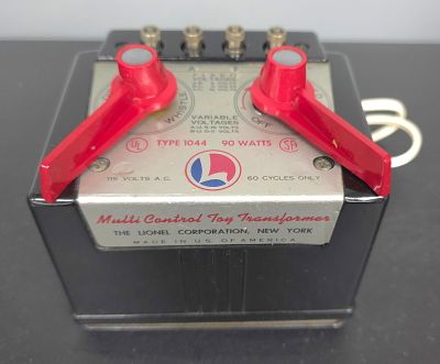 Lionel Type 1044 90W Transformer tested and fully operational, has an updated cord.