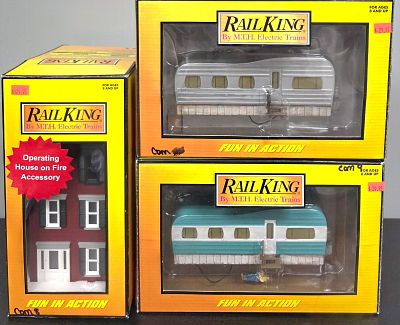 MTH/RailKing Train Building Accessory Lot of 3. MTH/RailKing Train Layout Building Accessory Lot 