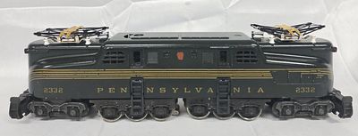 Lionel Postwar 2332 Pennsylvania GG1 Locomotive in tested working C-7+ condition.