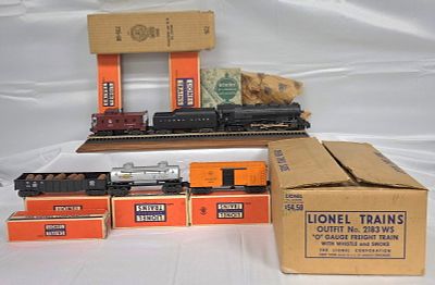 Lionel Postwar Factory Set No. 2183WS , all in collector grade condition, B-3, C-8.5. tested 