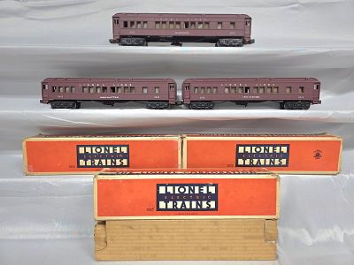 Rare Lionel Postwar Madison 3 Passenger Car Set. Circa 1947, Lionel Postwar Madison (Three) 