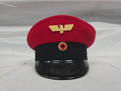 German Reichsbahn Peaked Cap. Newer Deutsche Reichebahn (German Imperial Railway) station 
