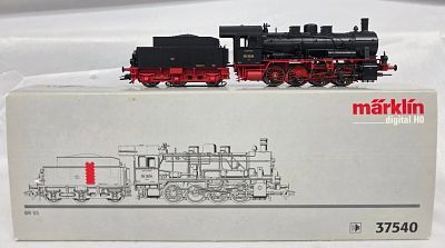 Marklin Digital BR55 HO Train Steam Locomotive #37540 tested and in working order. Original 