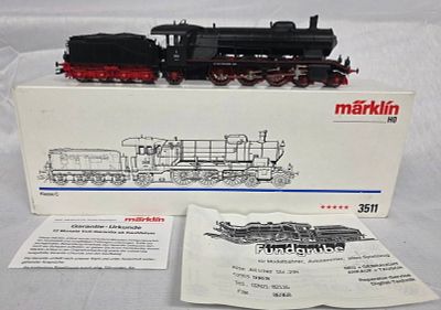 Marklin 3511 Klasse C HO Train Steam Locomotive in original box, tested and in working order.