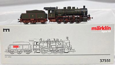 Marklin 37551Digital G8.1 KPEV HO Train Steam Locomotive, tested and in working order. Original box.