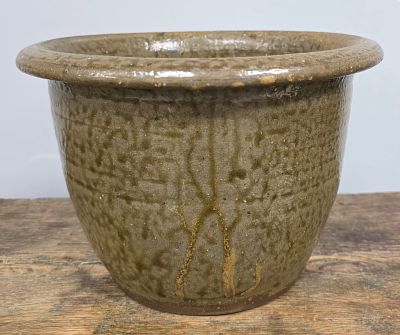 1870s Cleburne County Ash Glazed Bowl. Fine example with the fantastic ash glaze, this bowl is 
