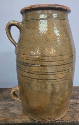Randolph County, Alabama 3gal Churn. Randolph County, Alabama Three Gallon Churn with a double 