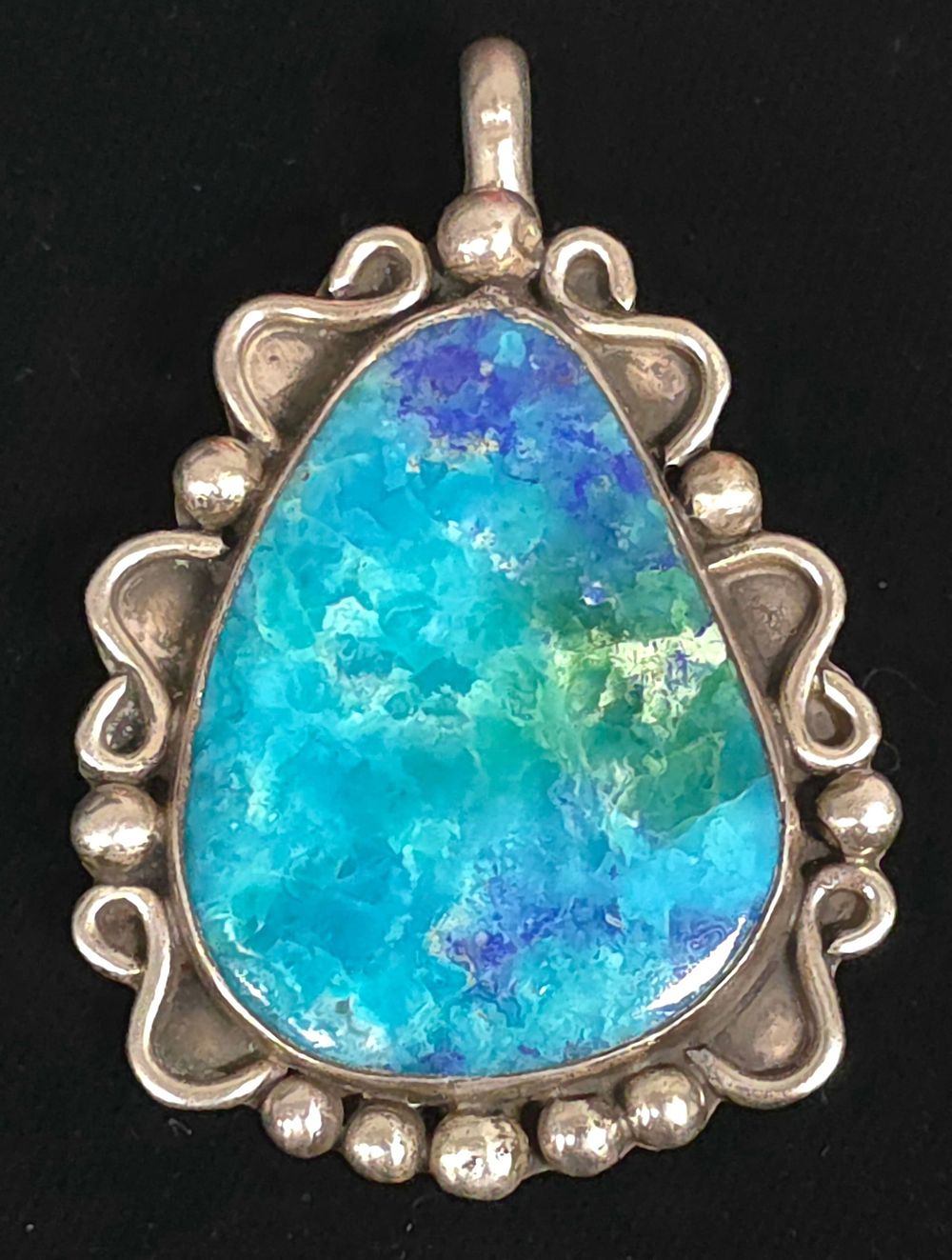 Lot 35: Kewa Nick Garcia Sterling and Lapis Pendant