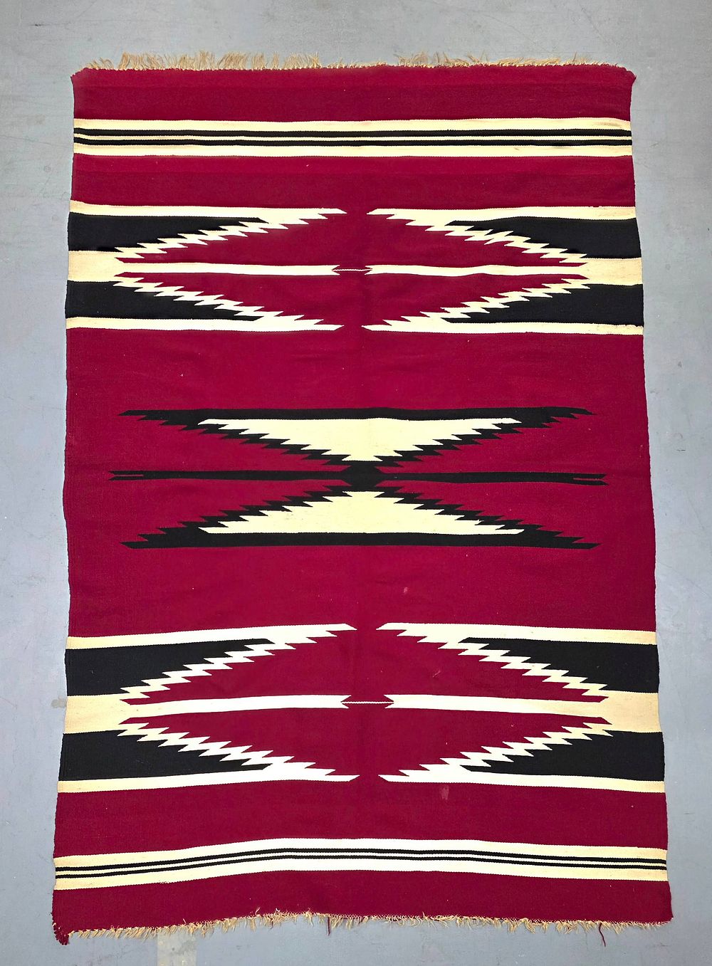 Lot 41: Large Chimayo Wool Blanket