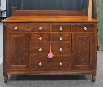 1840s Greene Co. Georgia Walnut & Yellow pine Server From the Asa Candler Estate of Atlanta, GA. 