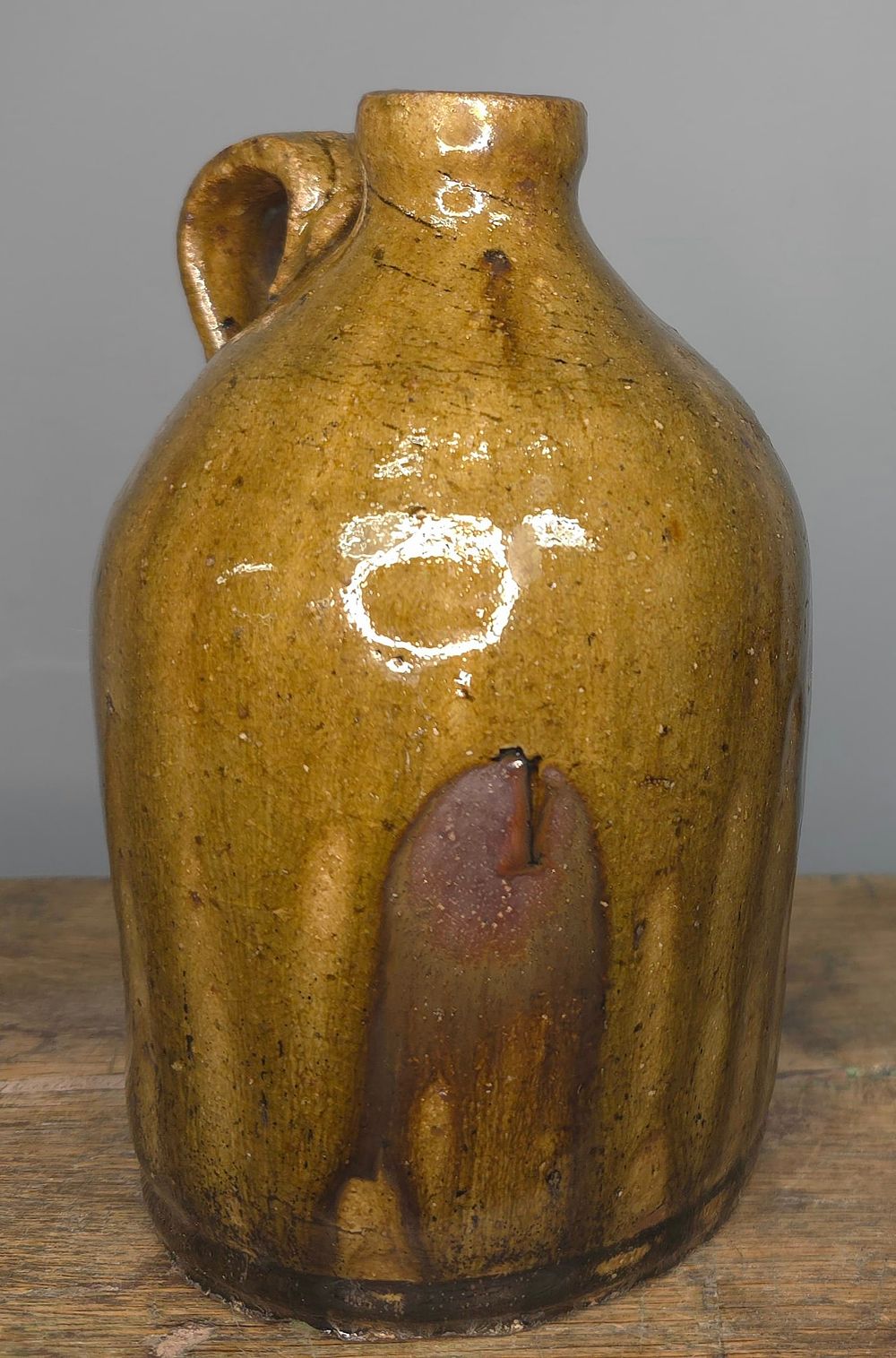 Lot 74: Crawford Co. GA Signed "JHL" John Henry Long Jug