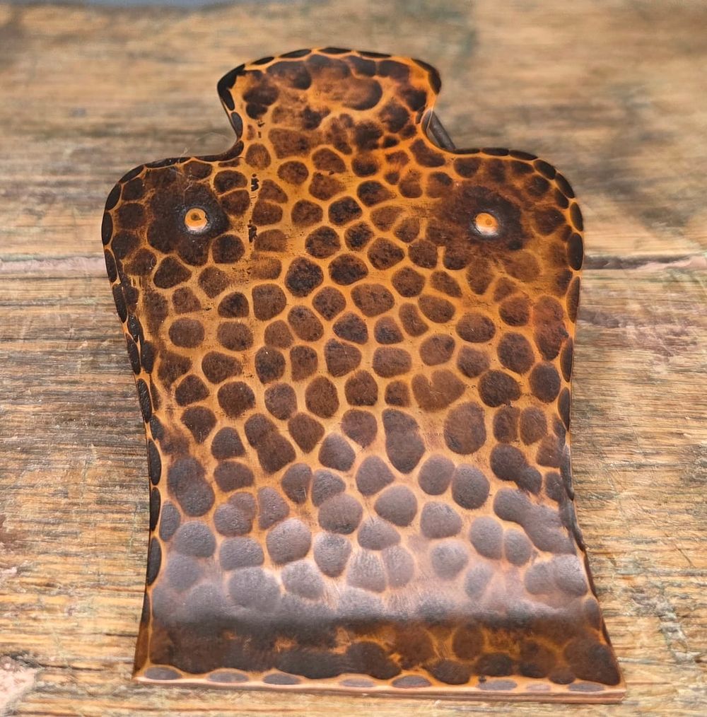 Lot 84: Rare Gustav Stickley Hammered Copper Paper Clip