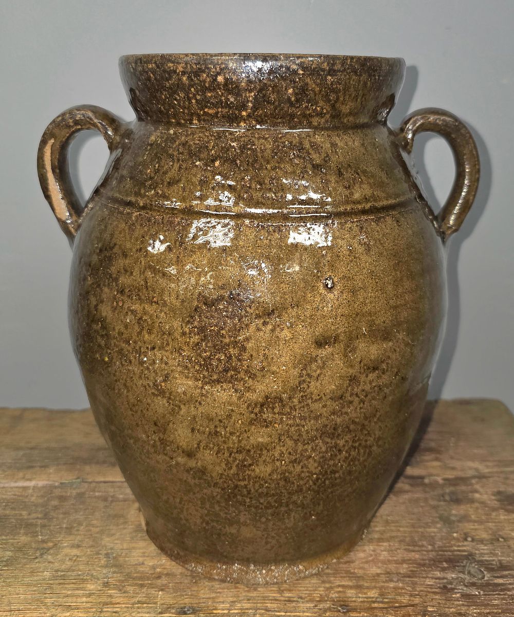 Lot 90A: Hahn Edgefield, SC Double Handle 1gal Jar