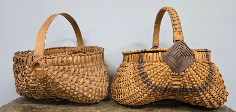 Lot 94: Pair of Southern Buttocks Egg Basket Lot of 2