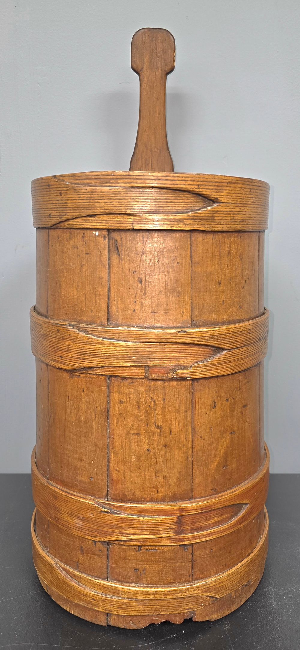 Lot 107A: 19th Century Wooden Piggin/ Butter Churn