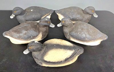 Carry Lite & Cork Bluebill Decoy Lot of 6. Carry Lite &amp; Cork Bluebill working Decoy Lot of 6 
