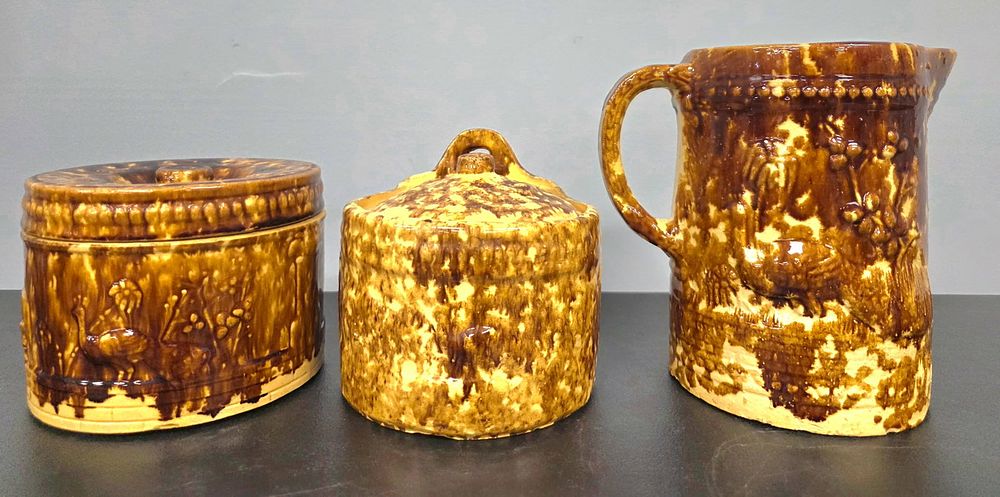 Lot 131: Bennington Stoneware Lot of 3