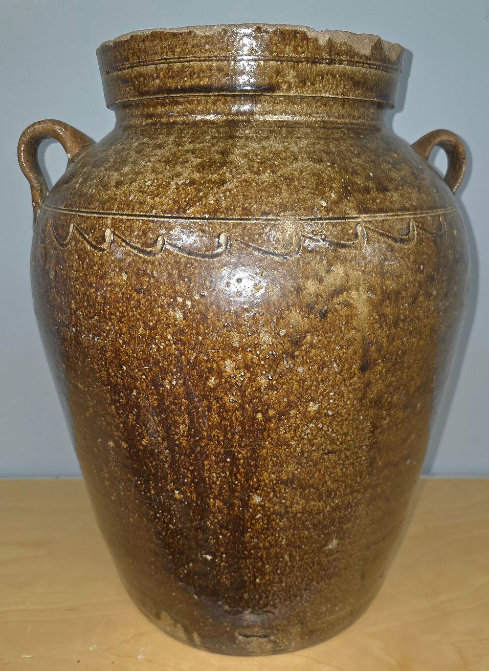 Lot 61C: Decorated Lanier County, Georgia 5gal Jar