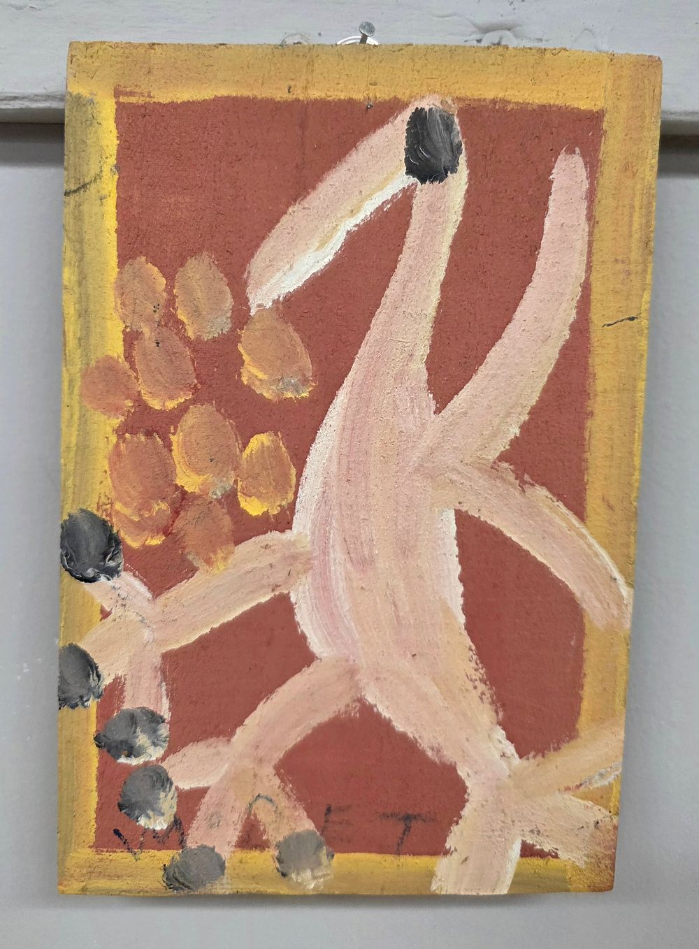 Lot 75A: Mose T Folk Art Bird Painting
