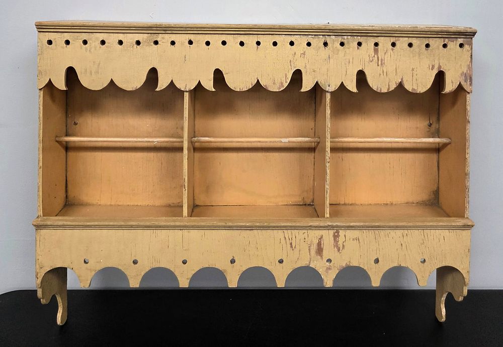 Lot 48A: Southern 1880-90s Painted Small Hanging Shelf