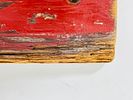 Folk Art Painting on Wood by Scott Griffin (Canada 1970) Titled "Return to Red Carpet". Original Image - 10
