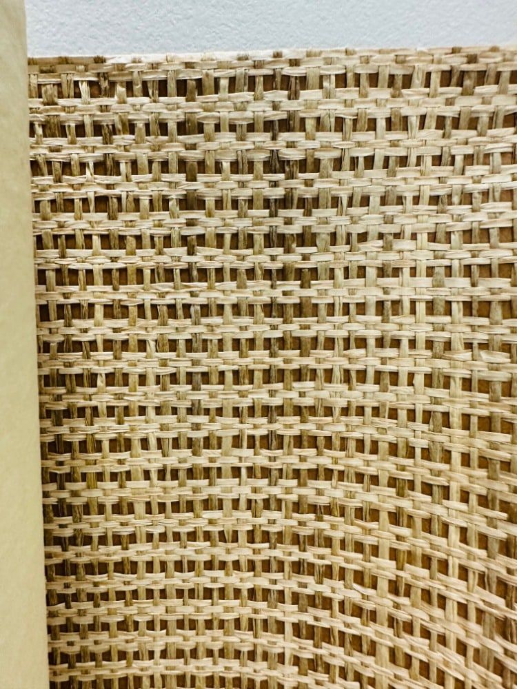 Set of 4 Rolls of Raffia Wall Covering by Gregorius Pineo for Kneedler-Fauchere, PW-28. Set of 4 