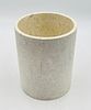 Limestone Waste Basket/Planter by Kassatex, NY. This is a limestone waste basket from Kassatex Image - 2