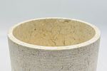 Limestone Waste Basket/Planter by Kassatex, NY. This is a limestone waste basket from Kassatex Image - 6