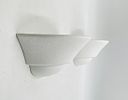 Pair of Modern White Ceramic Wall Sconces. Sleek and minimal pair of white ceramic wall sconces Image - 3
