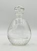 Etched Crystal Glass Decanter with Stopper – Nature Scene Motif. Elegant hand-etched crystal Image - 1
