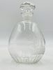 Etched Crystal Glass Decanter with Stopper – Nature Scene Motif. Elegant hand-etched crystal Image - 4