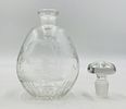 Etched Crystal Glass Decanter with Stopper – Nature Scene Motif. Elegant hand-etched crystal Image - 6