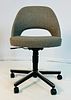 Eero Saarinen Executive Desk Chair for Knoll, Labeled & Dated. Executive armless chair designed Image - 2