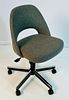 Eero Saarinen Executive Desk Chair for Knoll, Labeled & Dated. Executive armless chair designed Image - 3