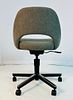 Eero Saarinen Executive Desk Chair for Knoll, Labeled & Dated. Executive armless chair designed Image - 6