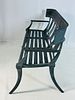 Vintage Cast Aluminum Klismos Bench. Cast aluminum 3 seater bench.
The bench has a beautiful Image - 9