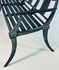 Vintage Cast Aluminum Klismos Bench. Cast aluminum 3 seater bench.
The bench has a beautiful Image - 10