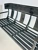 Vintage Cast Aluminum Klismos Bench. Cast aluminum 3 seater bench.
The bench has a beautiful Image - 11