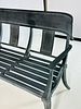 Vintage Cast Aluminum Klismos Bench. Cast aluminum 3 seater bench.
The bench has a beautiful Image - 12