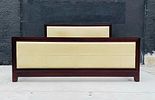 Mahogany & Leather King Size Bed by Barbara Barry for Baker Furniture. Introducing the luxurious Image - 2