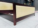 Mahogany & Leather King Size Bed by Barbara Barry for Baker Furniture. Introducing the luxurious Image - 7