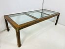 Chinoiserie Extendable Dining Table in Solid Mahogany With Ming Legs & Burlwood Veneer. Vintage Image - 3